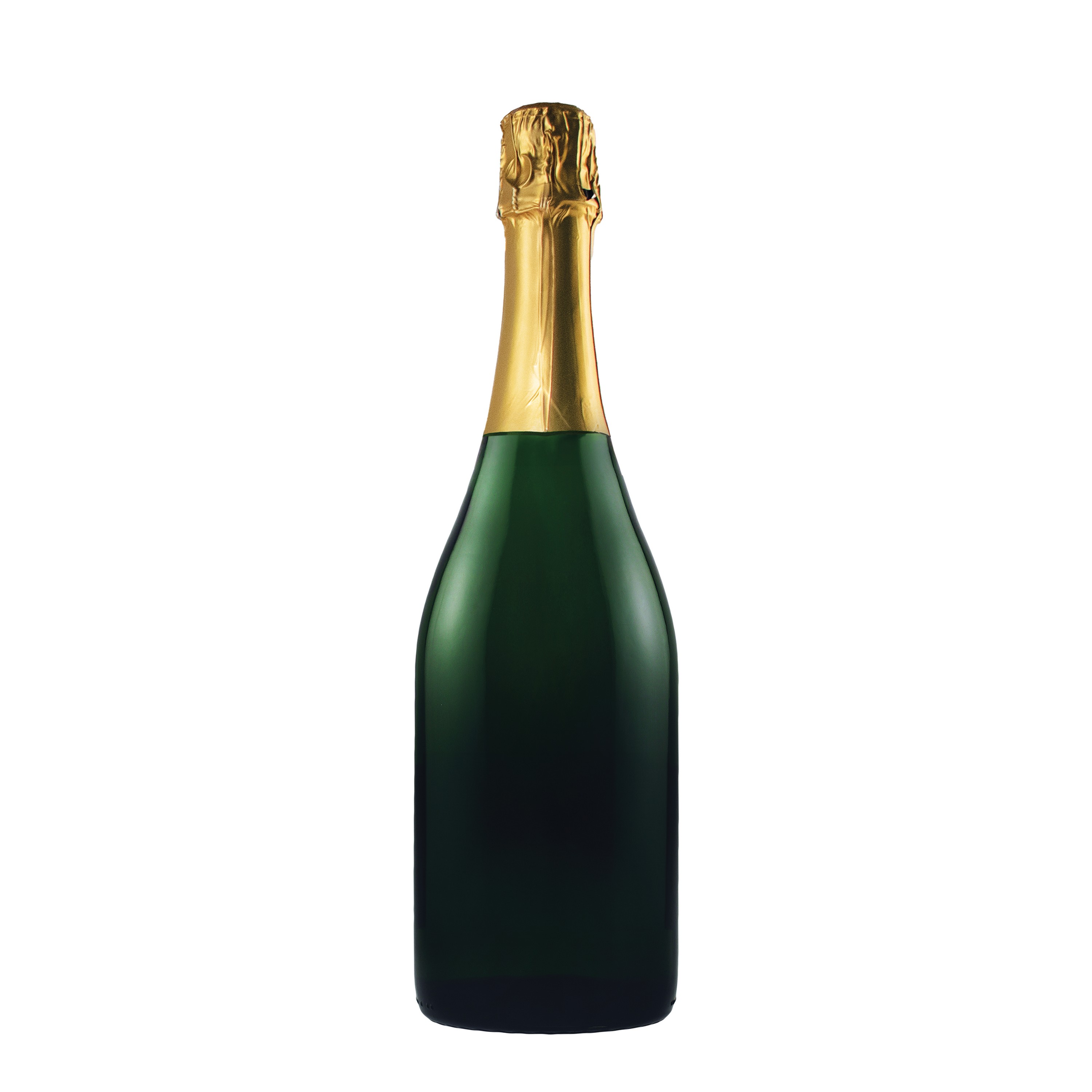 Etched CA Champagne Sparkling Wine Bottle view 2