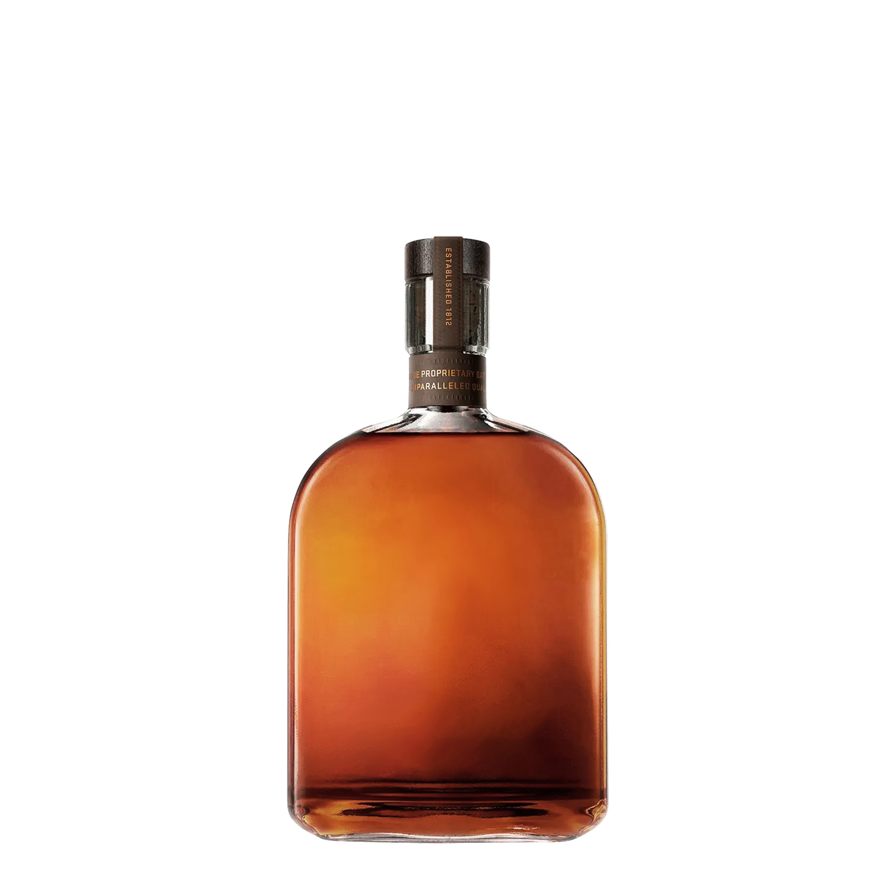 Etched Woodford Reserve Bourbon Liquor Bottle view 2