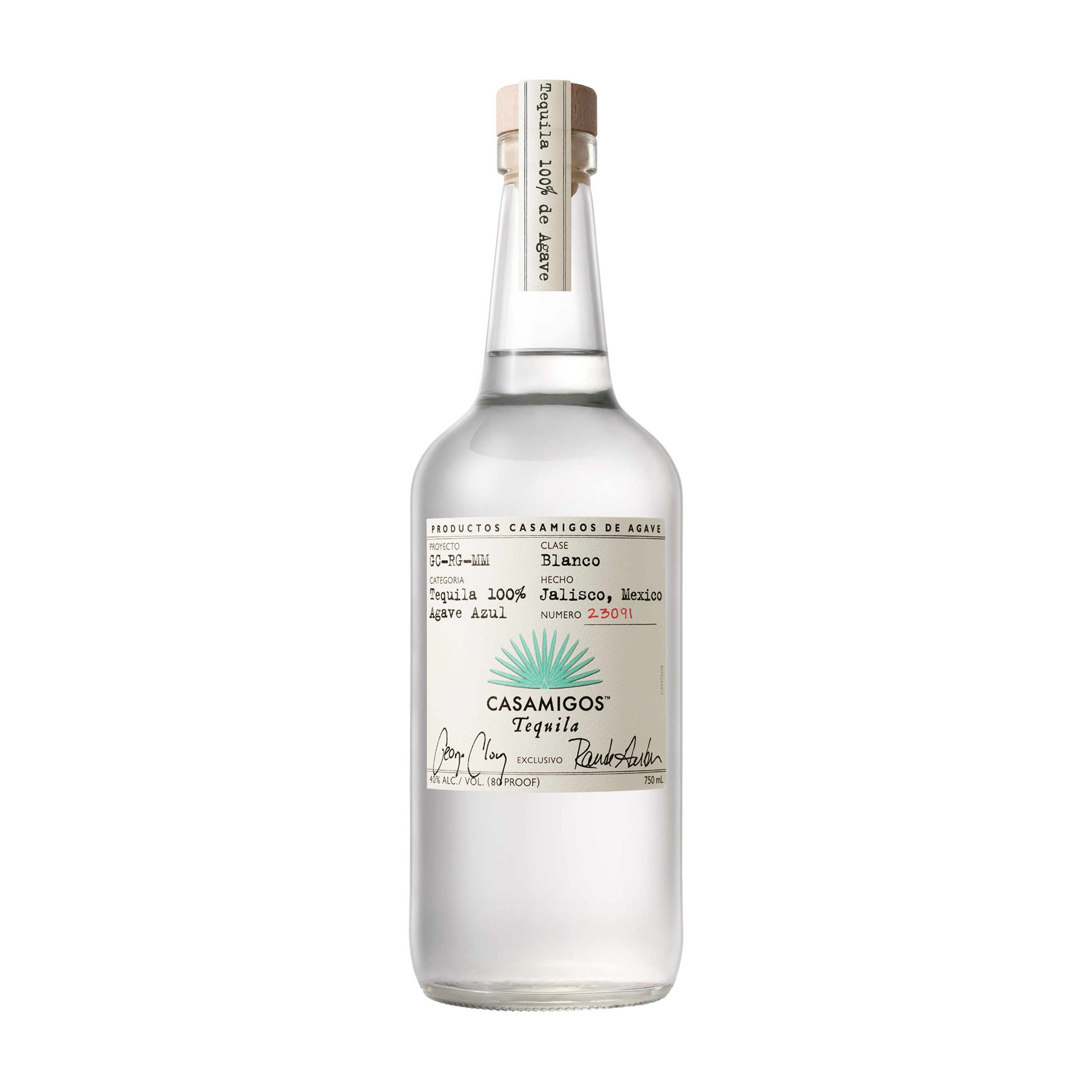 Etched Casamigos Blanco Tequila Liquor Bottle