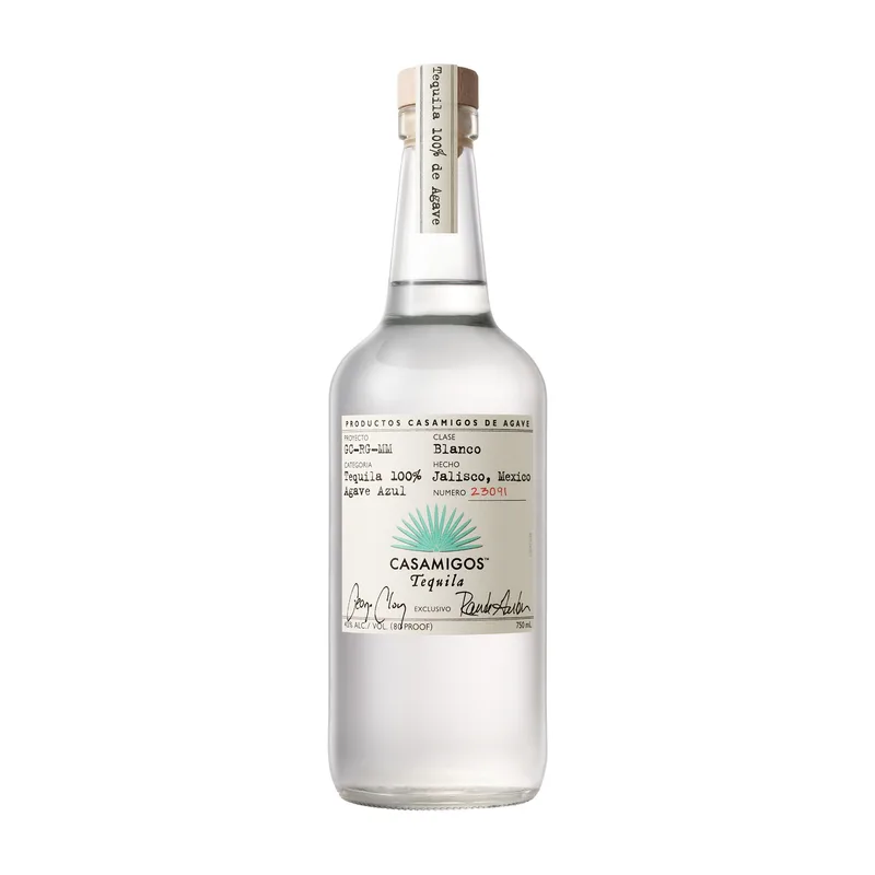 Etched Casamigos Blanco Tequila Liquor Bottle