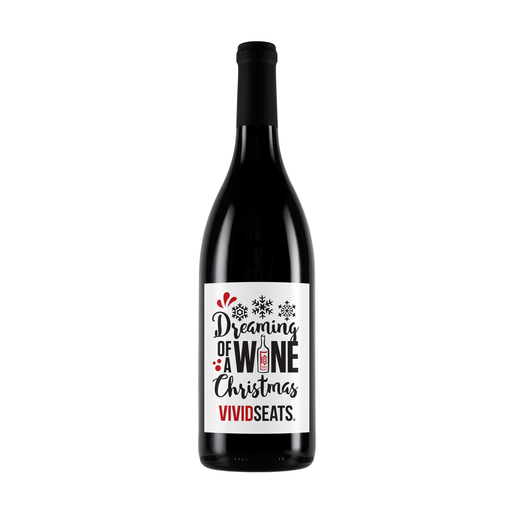 Labeled Pinot Noir Red Wine w/Full-Color Custom Label