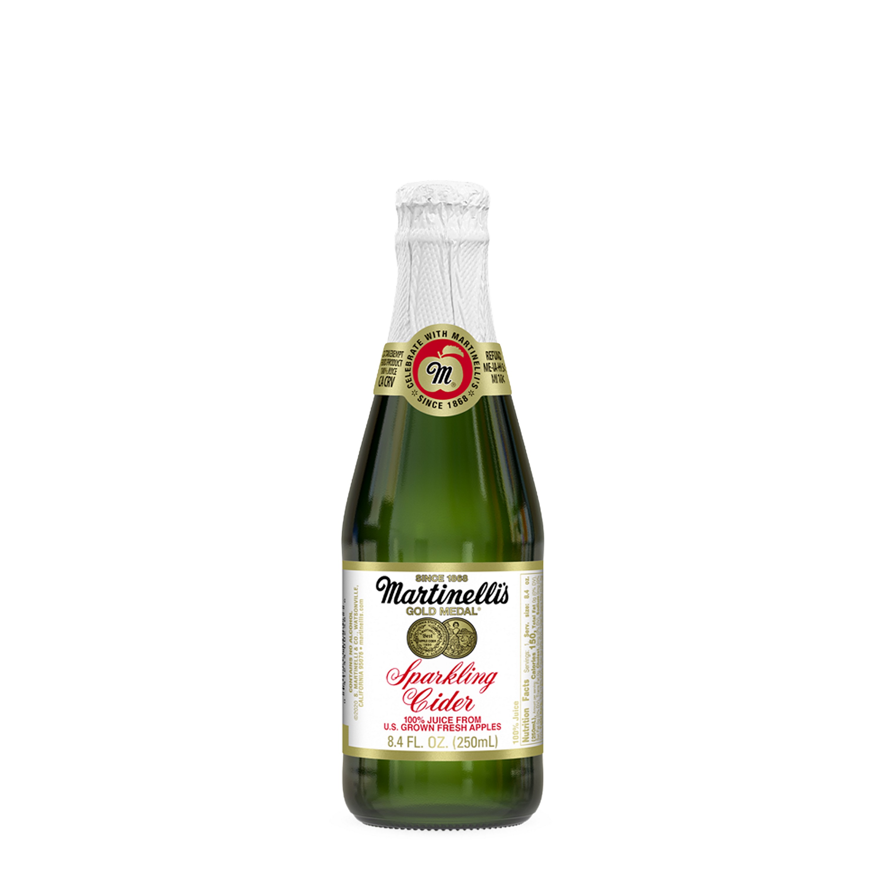 Etched Martinelli's N/A Sparkling Apple Cider [250 Ml] Bottle