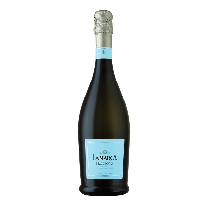 Etched La Marca Prosecco Sparkling Wine Bottle
