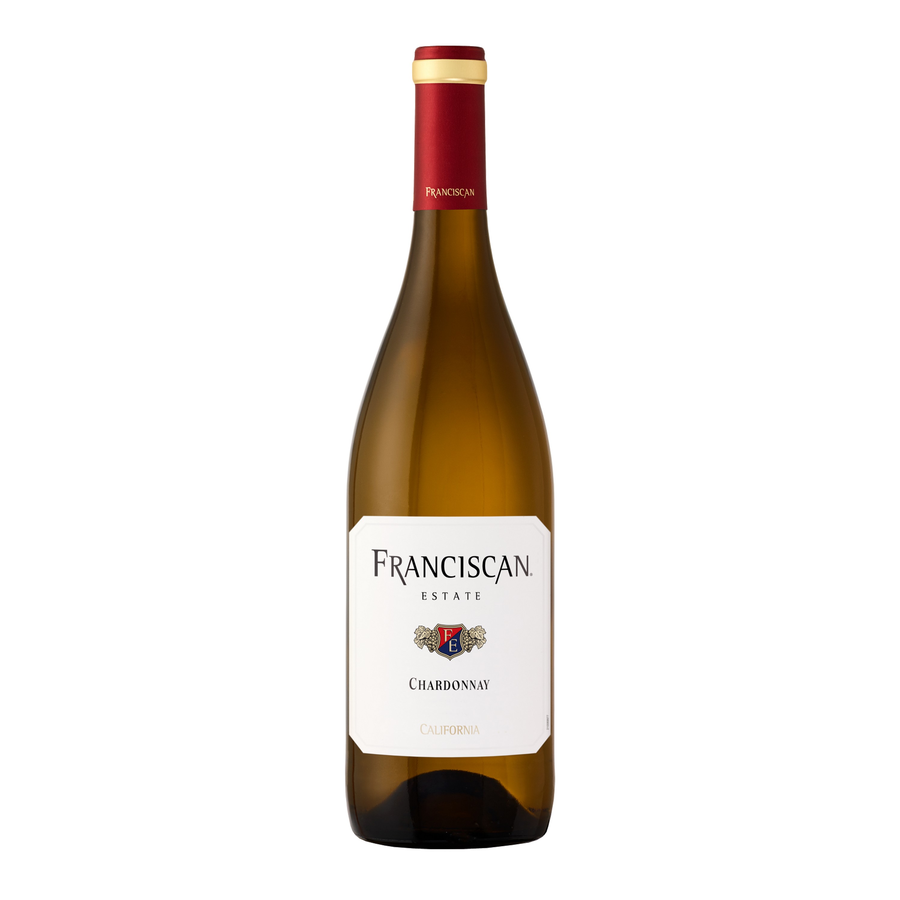 Etched Franciscan Napa Chardonnay White Wine Bottle