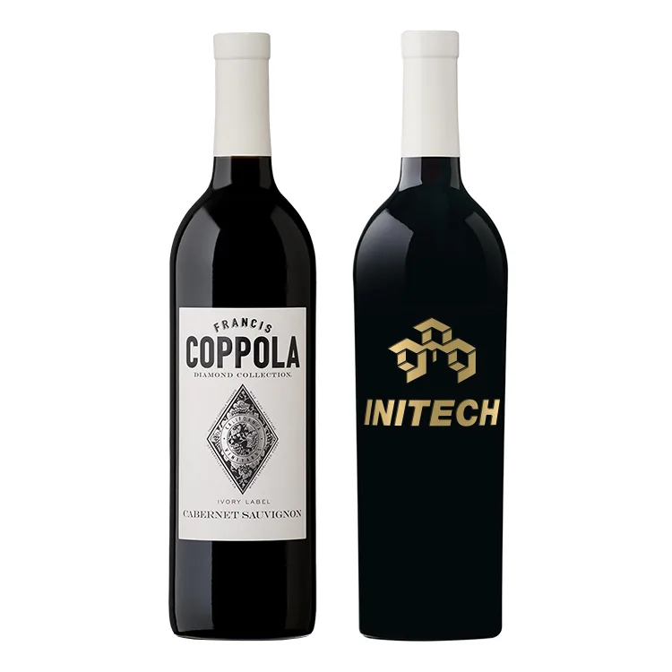 Etched Coppola Diamond Cabernet Red Wine Bottle
