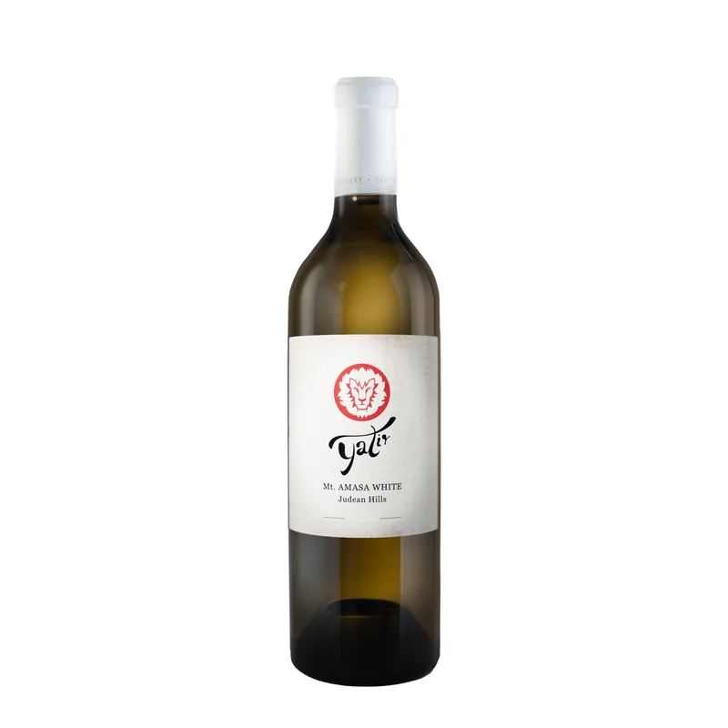Etched Yatir Mt. Amasa Kosher White Bottle