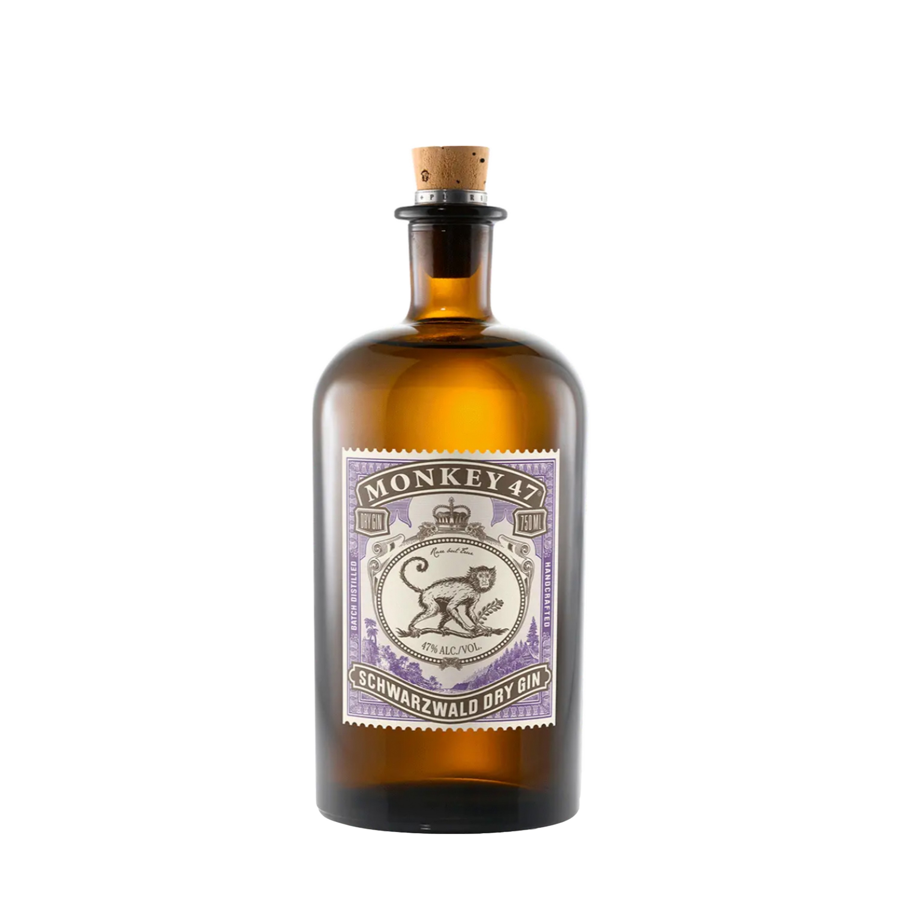 Etched Monkey 47 Gin Liquor Bottle 750 Ml Bottle