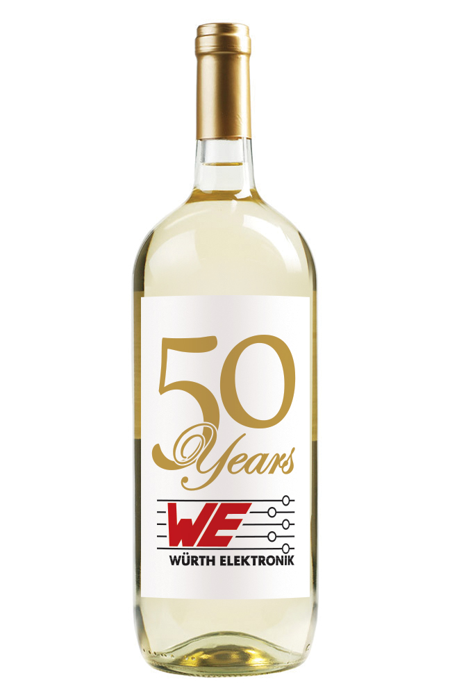 Labeled Chardonnay White Wine 1.5L w/Full-Color Custom Label
