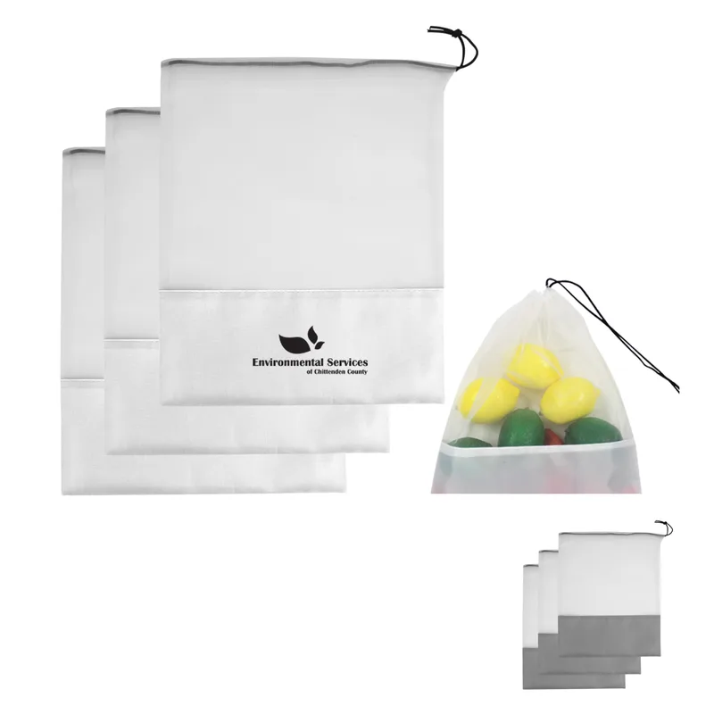 3 Pc. Market Mesh Set With 100% Rpet Material