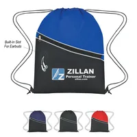 Non-woven Two-tone Hit Sports Pack — Black With Black
