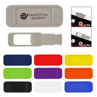 Security Webcam Cover With Backer Card — Black
