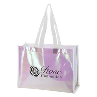Mini Pearl Laminated Non-woven Tote Bag — Silk Screen Extra Color Charge