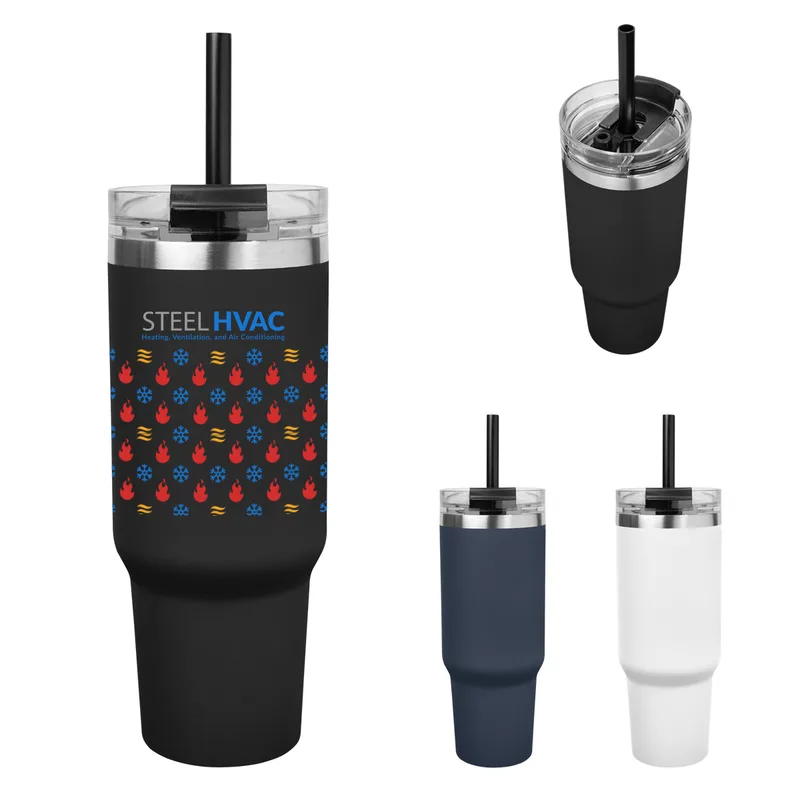 40 Oz. Full Color Naomi Intrepid Stainless Steel Tumbler view 2