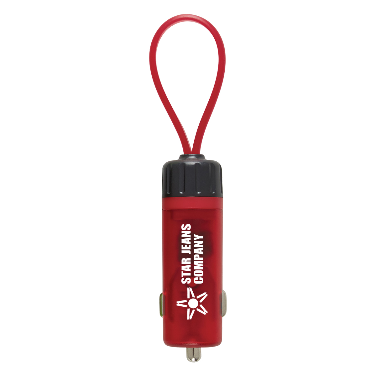 Luminous Usb Car Charger Key Strap