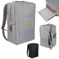 Corporate Structured Laptop Backpack — Black