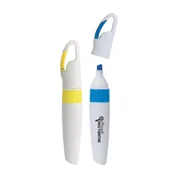Carabiner Highlighter — White With Blue