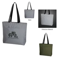 Solstice Reflective Cooler Tote Bag — Blue