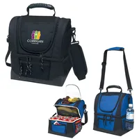 Dual Compartment Kooler Bag — Black