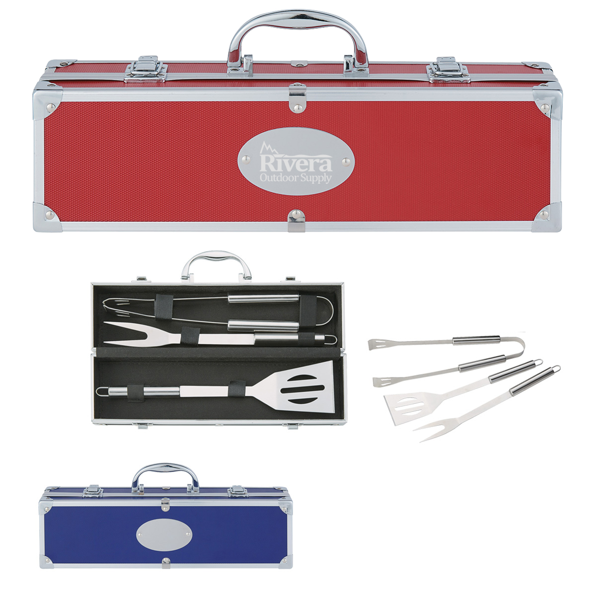 Bbq Set In Aluminum Case