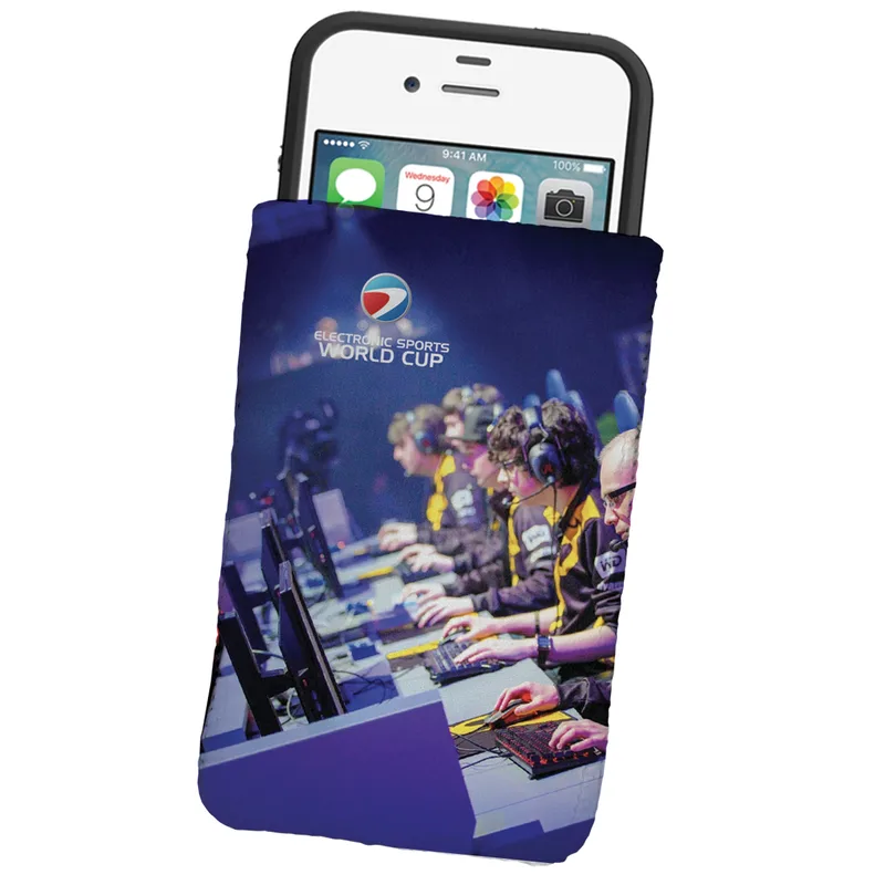 Dye Sublimated Microfiber Phone Wallet Pouch Or Sleeve