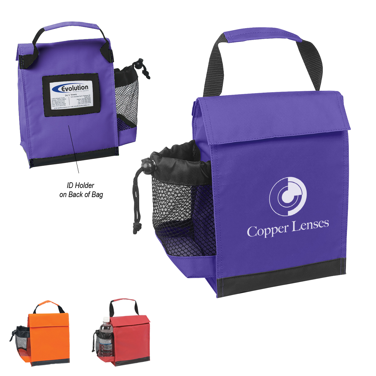 Identification Lunch Bag — Black