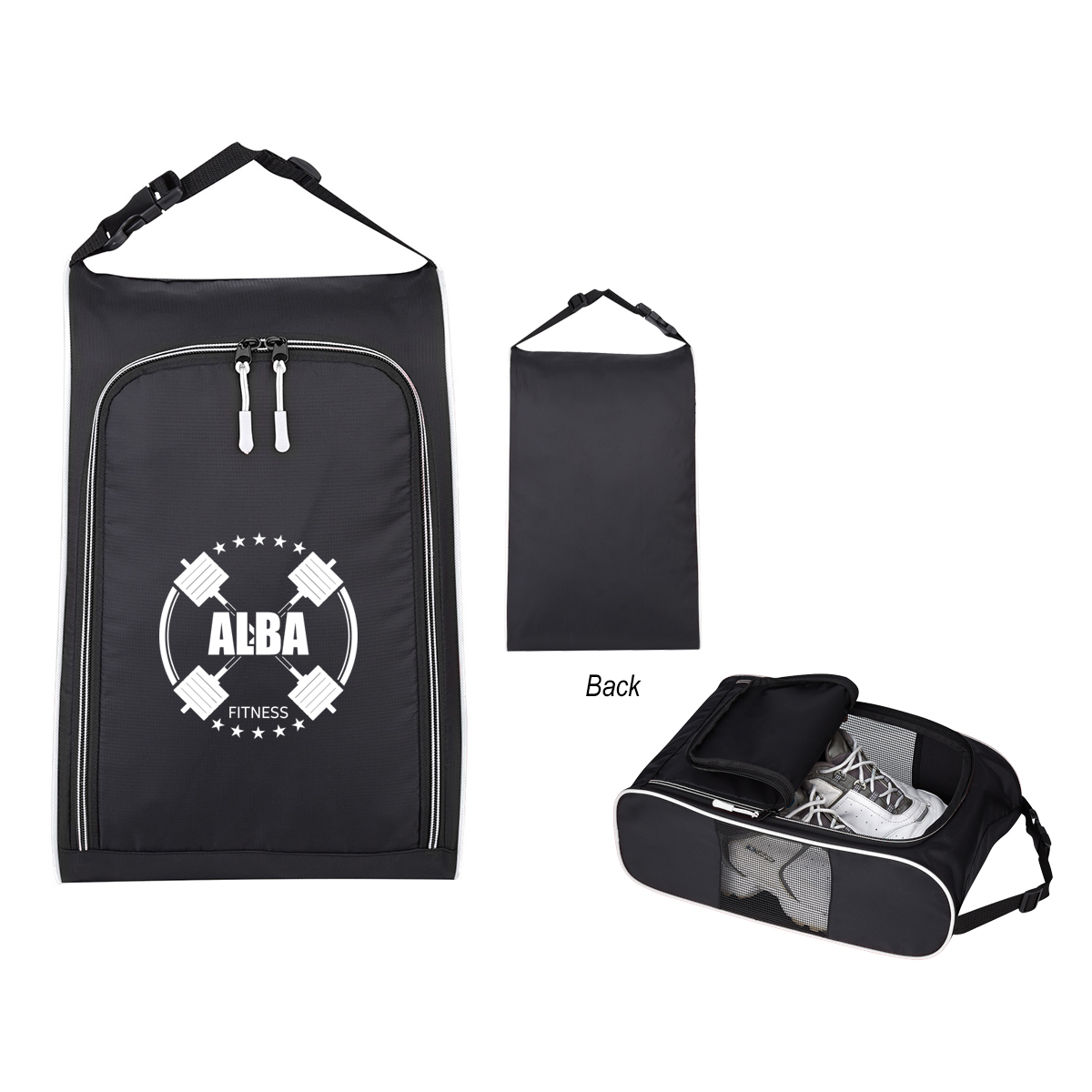 Crosstown Side-mesh Shoe Bag