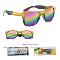 Rainbow Malibu Sunglasses — Silk Screen Extra Location Charge