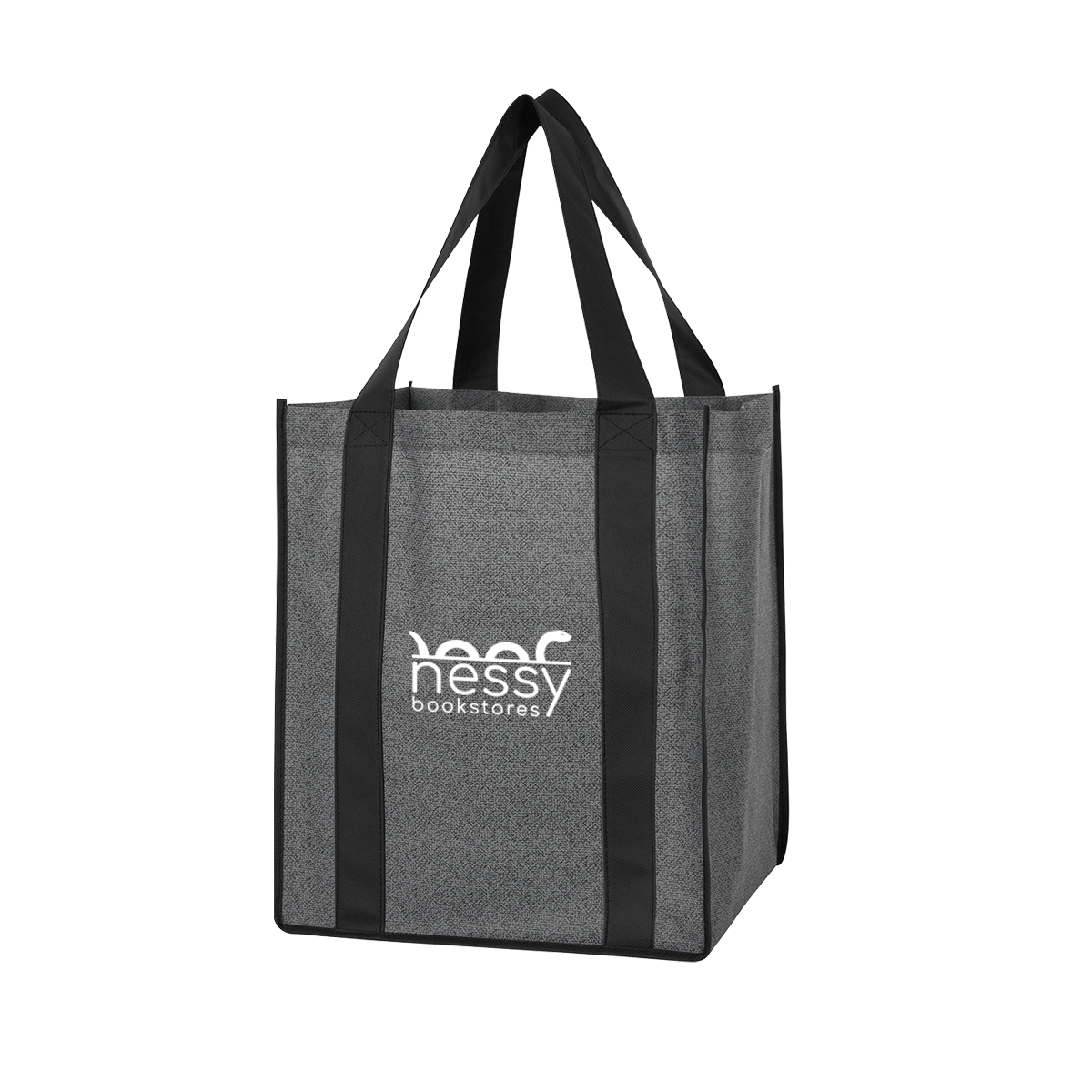 Heathered Non-woven Shopper Tote Bag