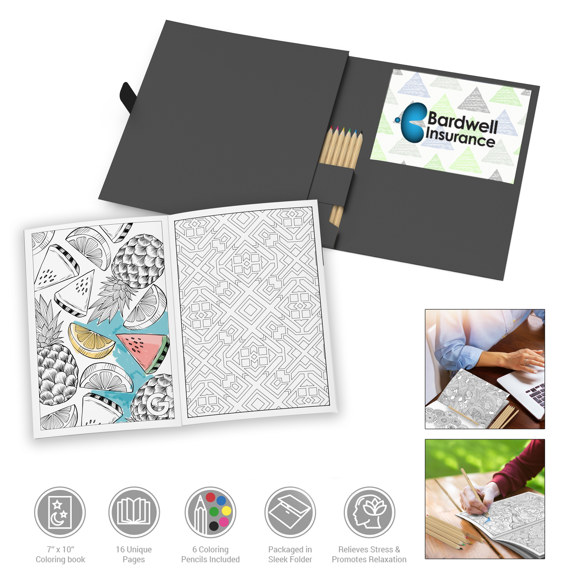 Powerstick Kolorkit Adult Coloring Book Kit