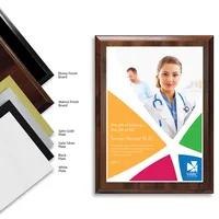 7" X 9" Full Color Plaque — Ebony