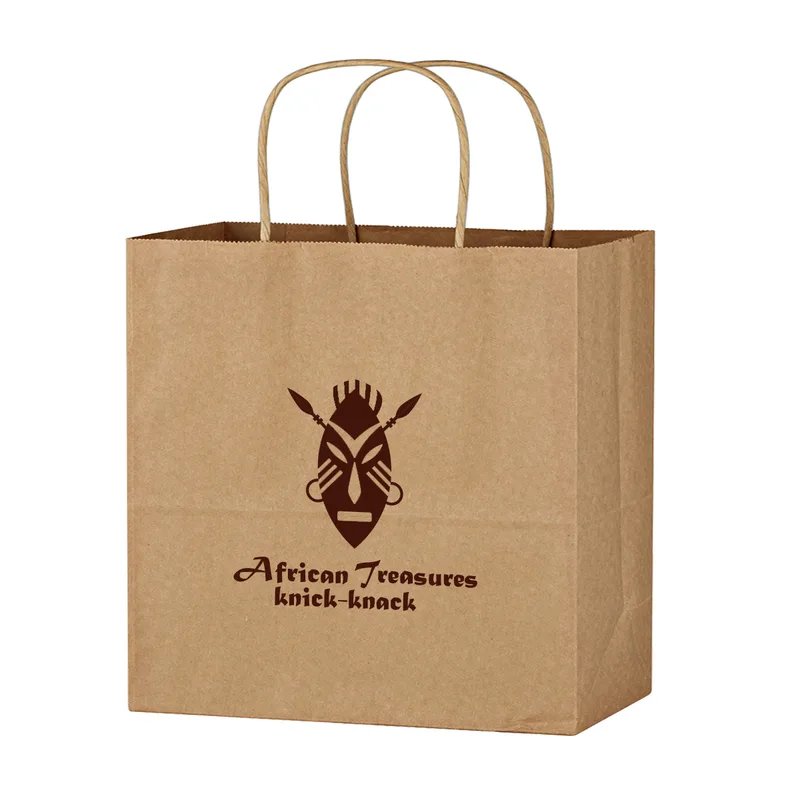 Kraft Paper Brown Wine Bag - 13" X 13"