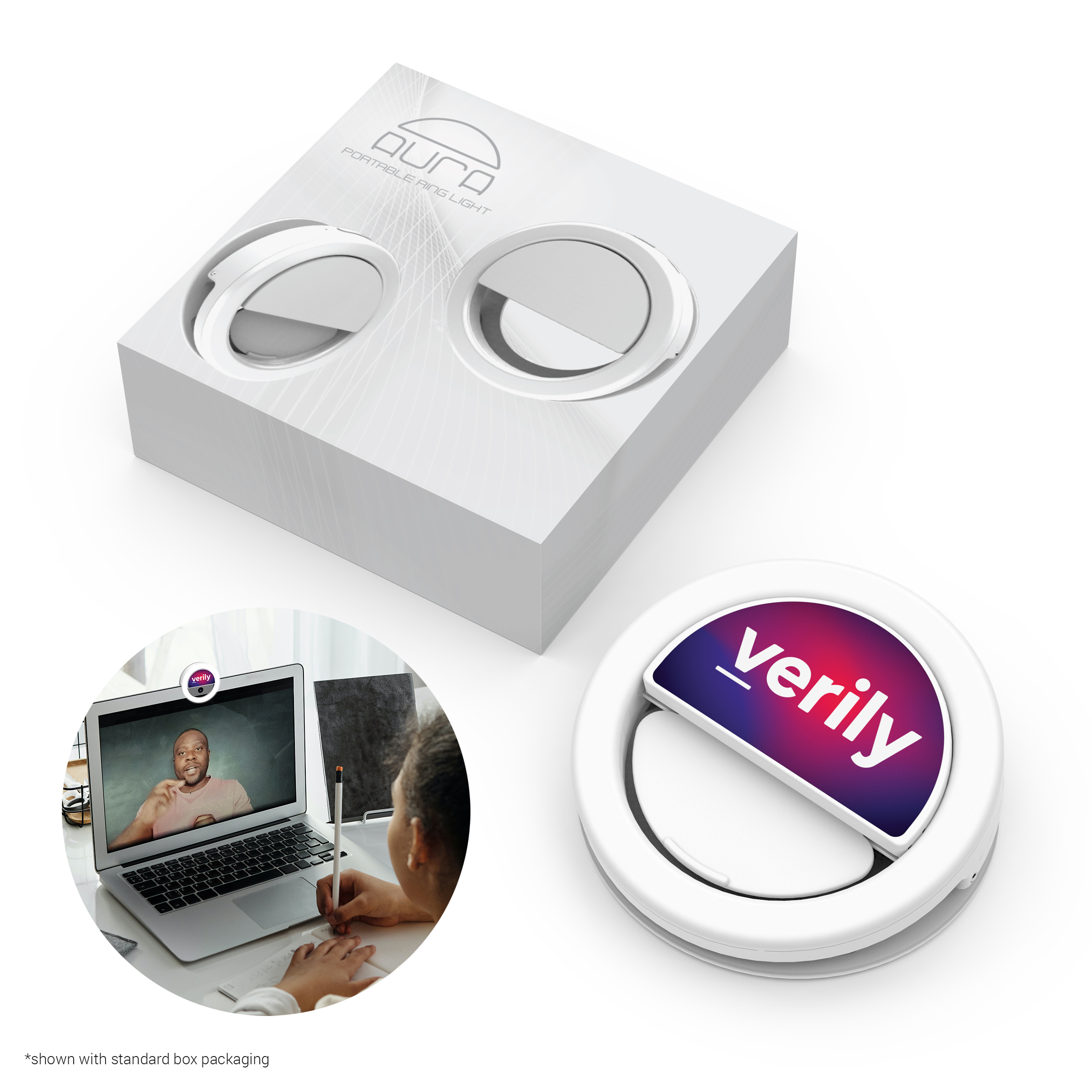 Aura Clip-on Ring Light & Camera Cover