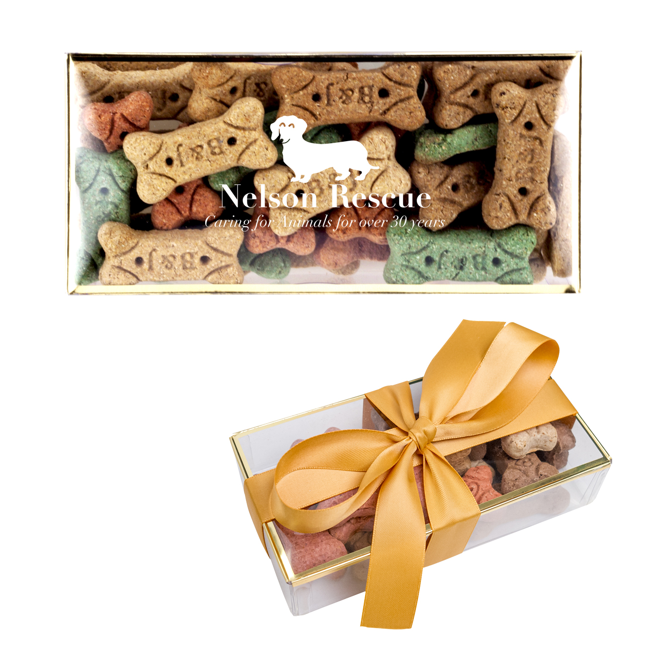 Dog Bones In A Gold Rimmed Box
