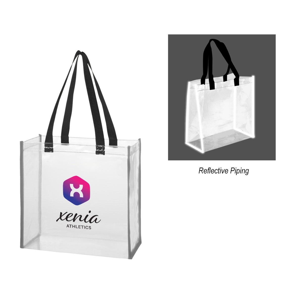 Reflective Shopper Clear Eva Reflective Tote Bag