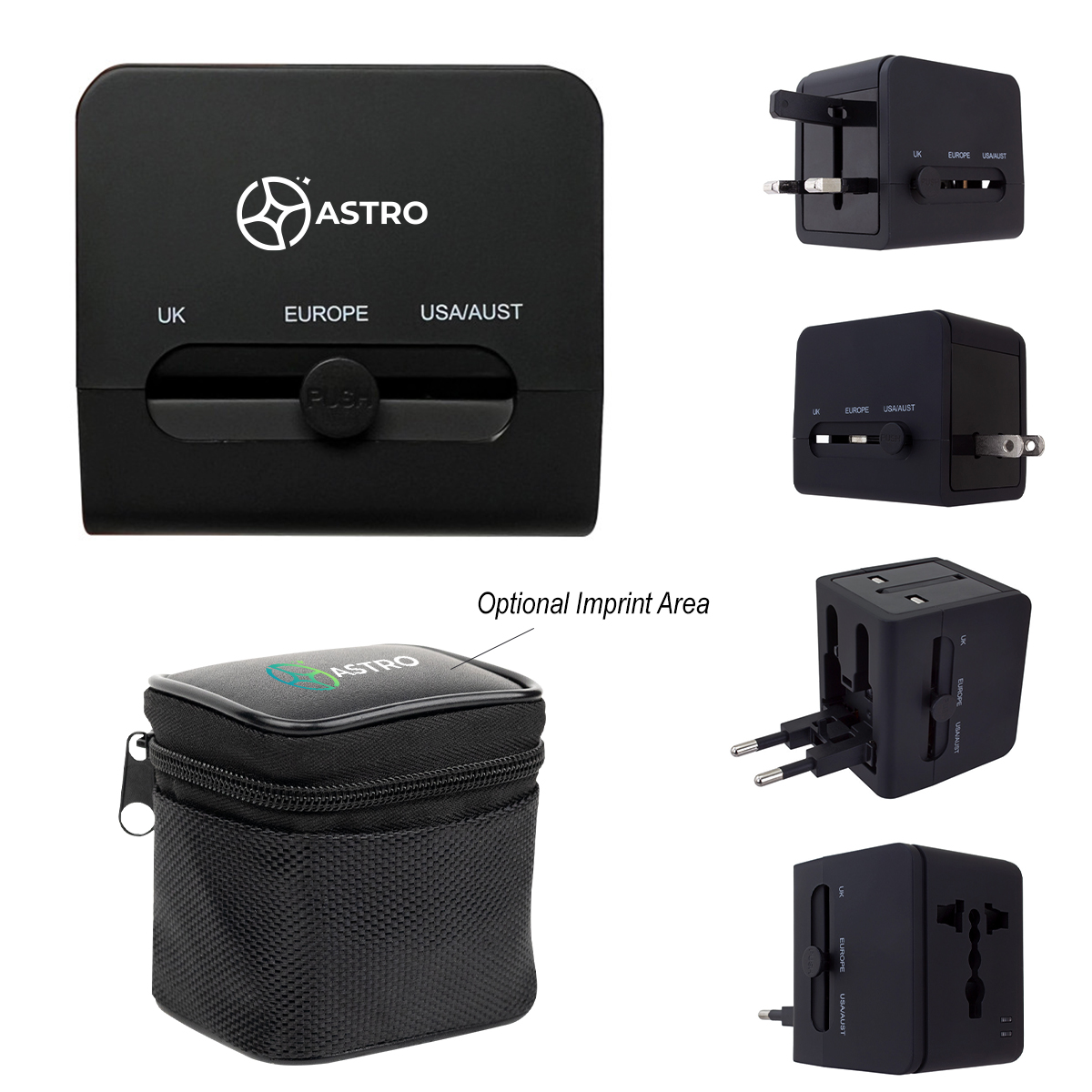 20w Universal Travel Adapter With Type-c