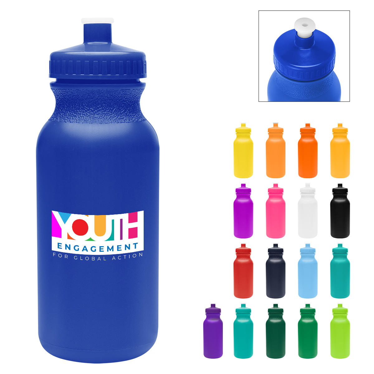 20 Oz. Full Color Thrive Bike Bottle Colors