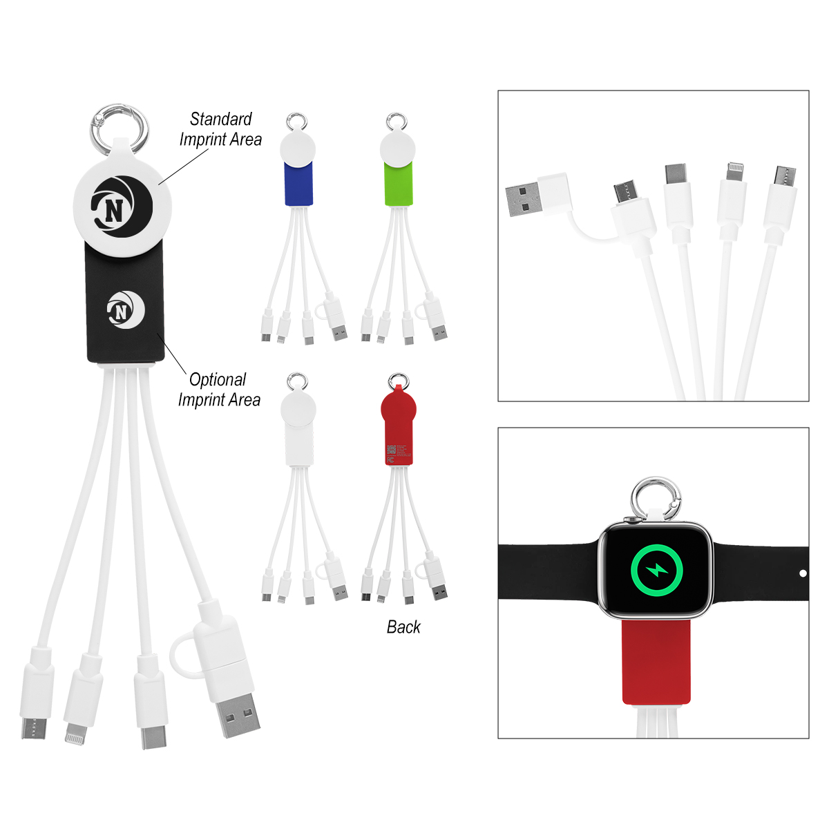 Rabs Multi-charging Cables With Watch Dock