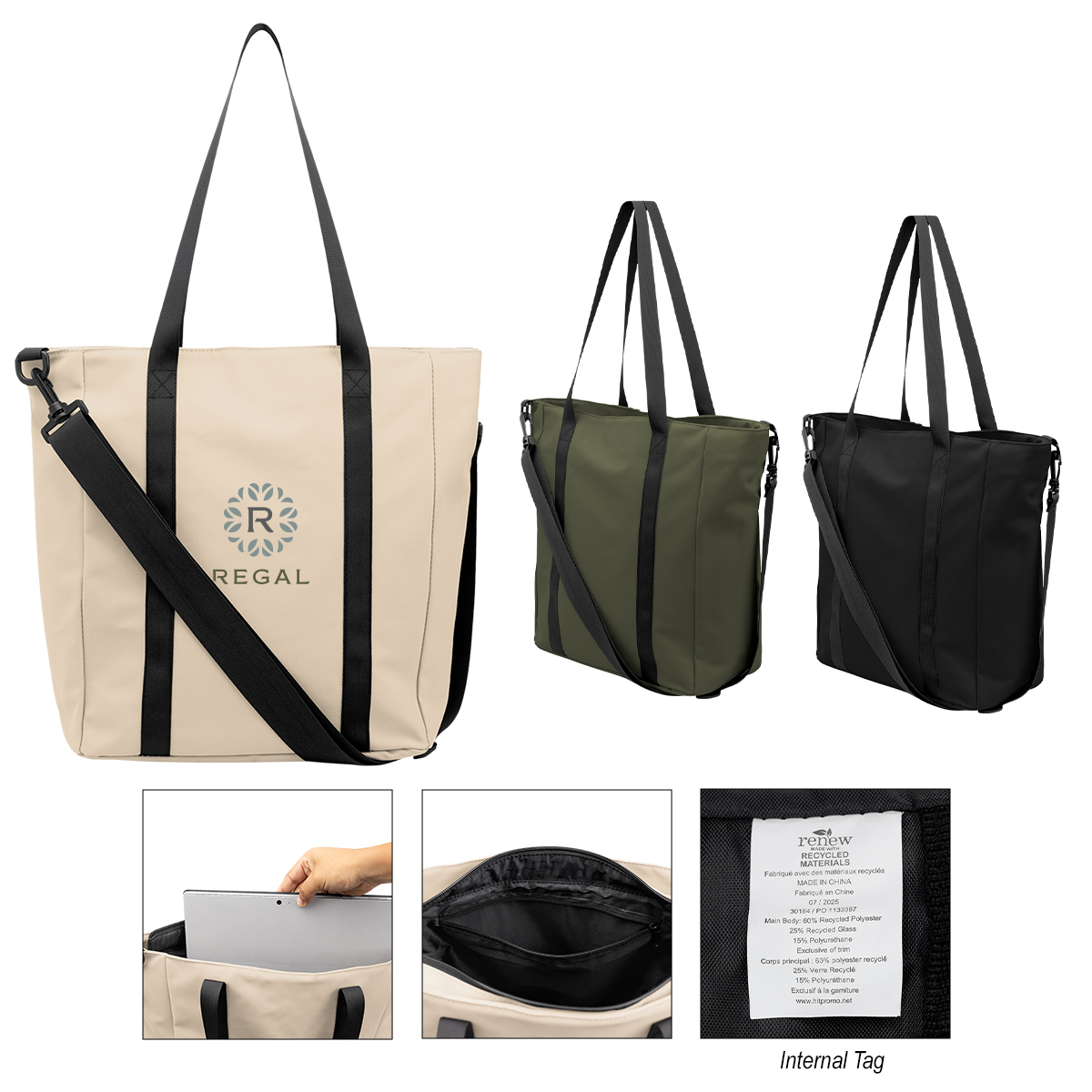 Hudson Rpet Leatherette Tote Bag