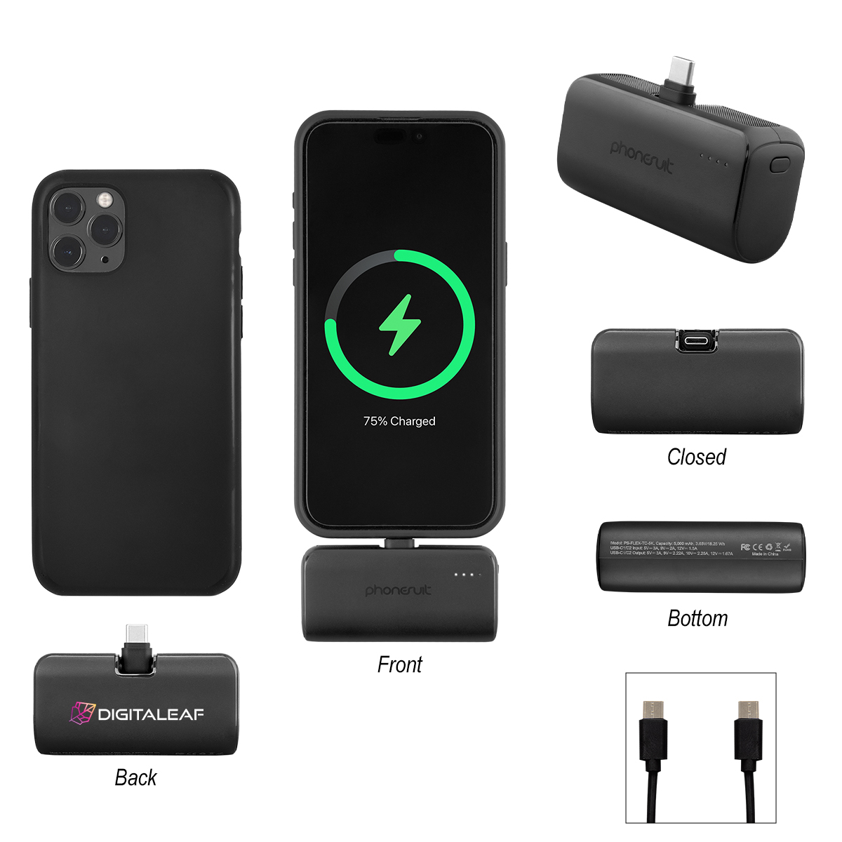 Phonesuit® Portable Pocket Charger And Battery Pack