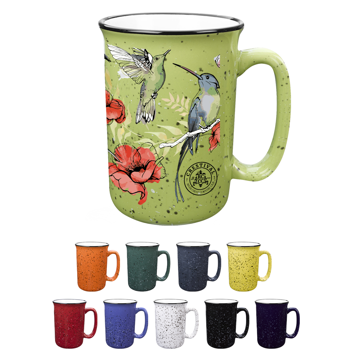 14 Oz. Full Color Tall Campfire Mug