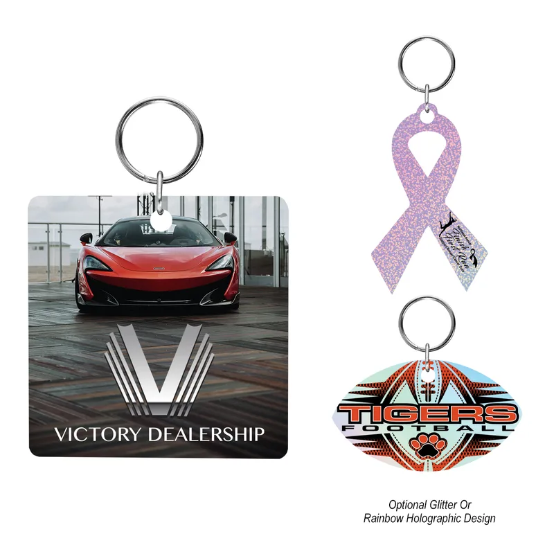 Acrylic Key Tag - Custom Shape 4"