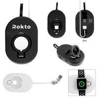 Charging Hub With Wireless Watch Dock — Black