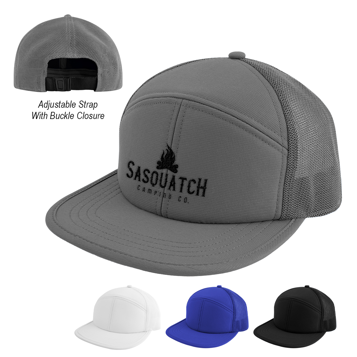 7-panel Performance Trucker Cap