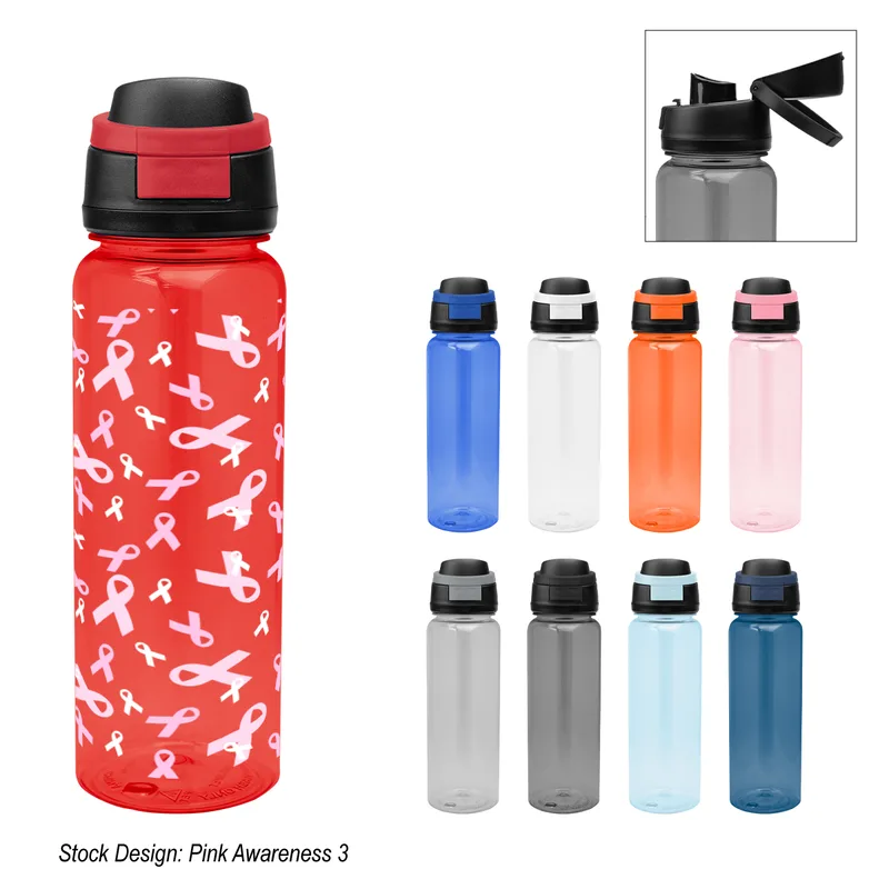 32 Oz. Full Color Pop Sip Rpet Bottle view 2