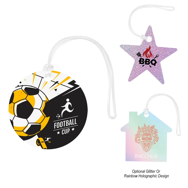 Acrylic Bag Tag - Custom Shape 4"