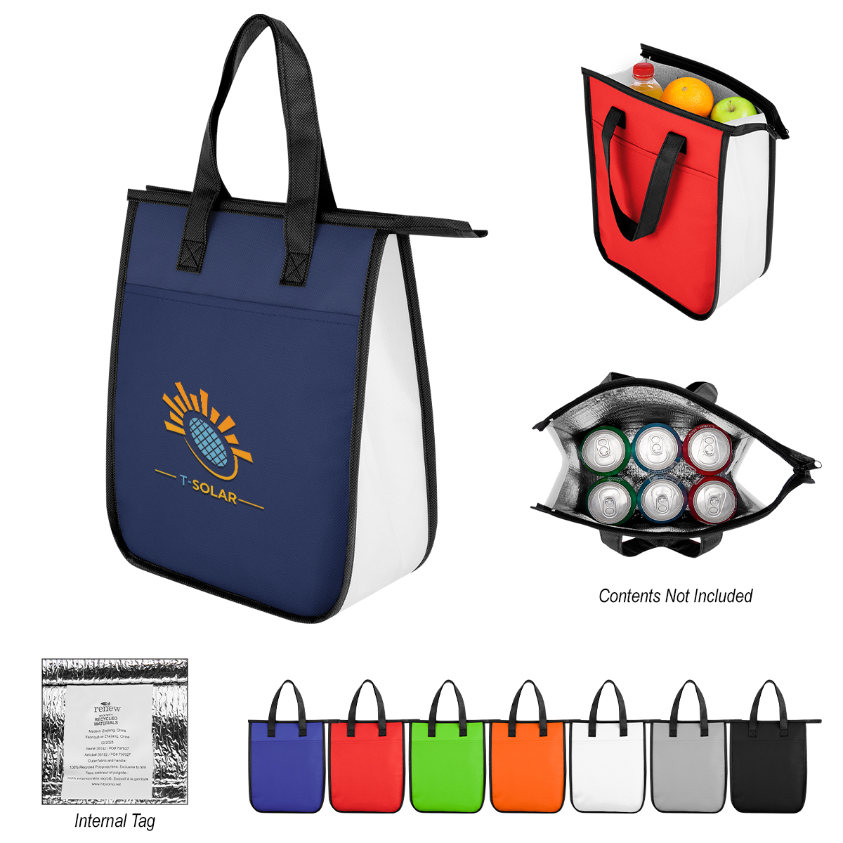 Lola Laminated Non-woven 6 Can Cooler Bag