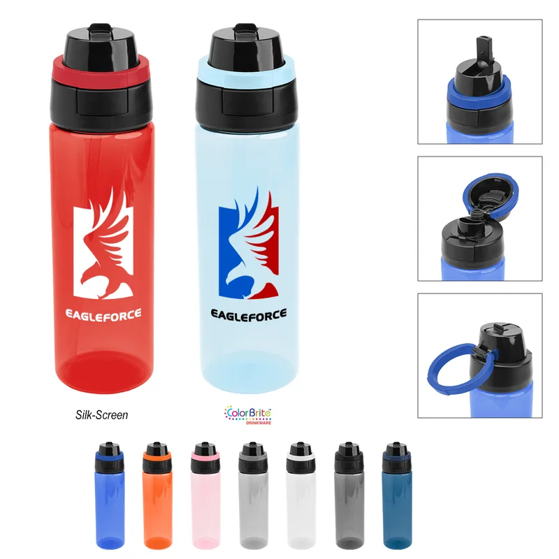 24 Oz. Pop Sip & Chug Rpet Bottle view 2