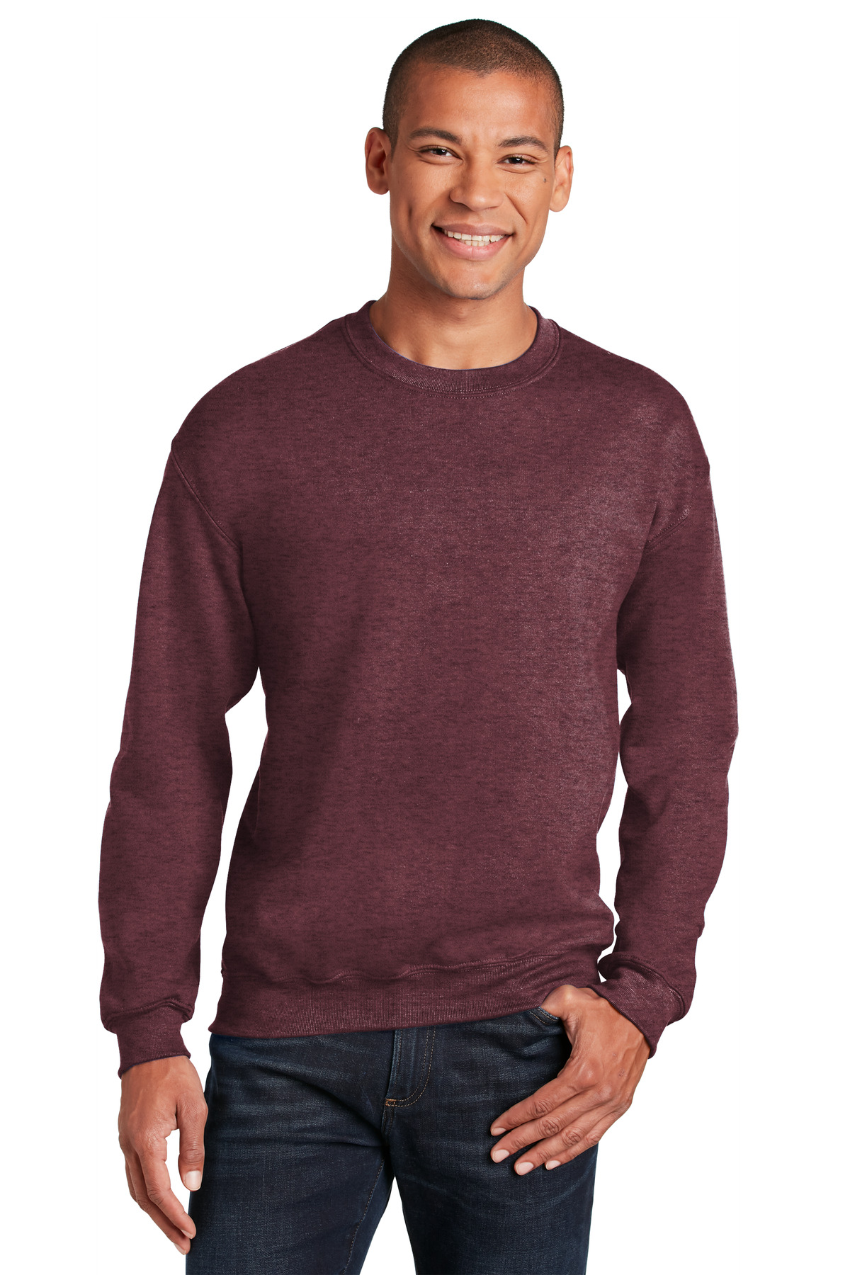 Heather Dark Maroon Red