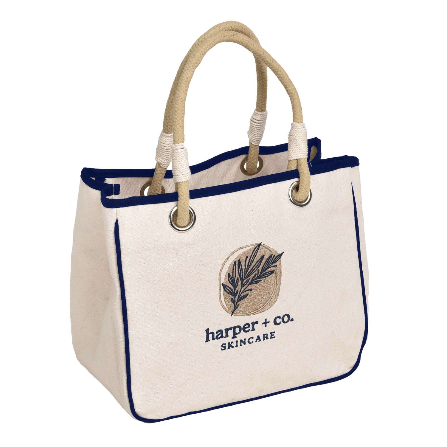 Rope Tote with Embroidery view 2