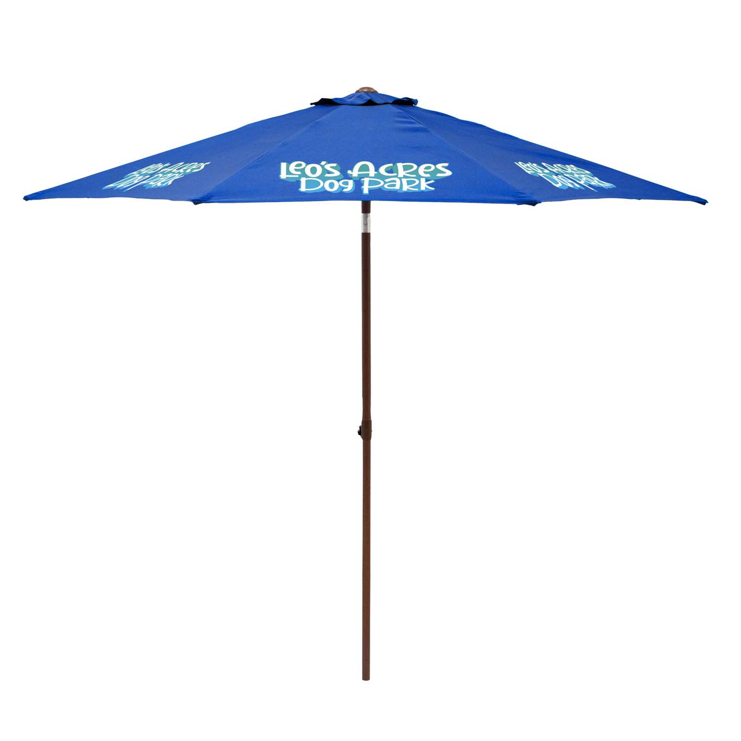 9' Wood Look Tilting Market Umbrella Kit (8 Imprints) view 2
